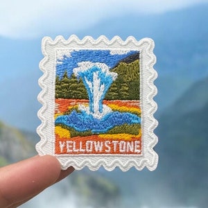 Yellowstone Patch- Yellowstone National Park- National Parks- Iron On Patch- Travel Patches- Traveler- Souvenir- Patch Collector- Wanderlust