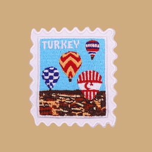 Cappadocia Patch- Turkey Patch- Travel Patches- Iron On Patch- Souvenir- Traveler- Hot Air Balloon- Festival- Wanderlust- Patch Collector