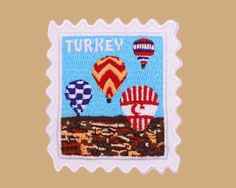 Cappadocia Patch- Turkey Patch- Travel Patches- Iron On Patch- Souvenir- Traveler- Hot Air Balloon- Festival- Wanderlust- Patch Collector