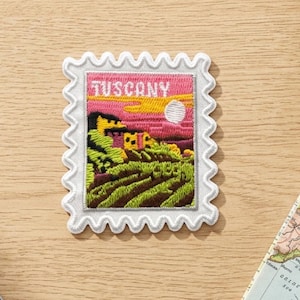 Toppa Toscana Italia – 2 x 2 cm, souvenir da viaggio, regalo perfetto