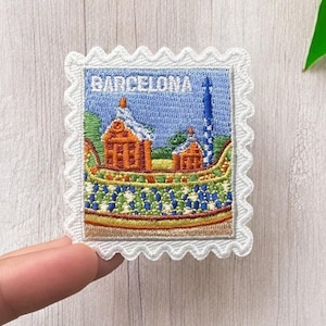 Barcelona Patch- Spain- Travel Patches- Iron On Patch- Wanderlust- Patch Collector- Souvenirs- Traveler- World Wide- Pin Collector- Europe