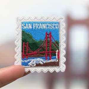 San Francisco Patch- Iron On Patch- Golden Gate- Souvenir- Travel Patches- Traveler- Wanderlust- Patches and Pins- Iron On- San Fran