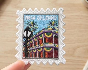 New Orleans Travel Patch – Mardi Gras Outdoor Iron On Souvenir Gift
