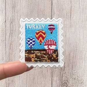 Patch da Capadócia - Patch de Turquia - Patches de viagem - Patch de ferro - Lembrança - Viajante - Balão de ar quente - Festival - Wanderlust - Colecionador de patches