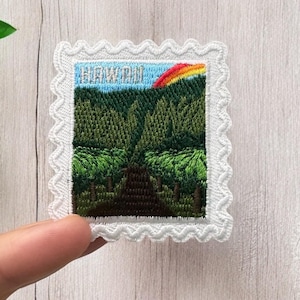 Hawaii Patch- Travel Patches- Hawaii- Iron On Patches- Rainbow- Patch Collector- Souvenir- Patches and Pins- Aloha- Hang Loose- Patches