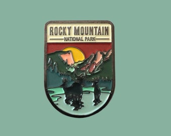 Rocky Mountain National Park Pin- Travel Pin- National Parks- Rocky Mountain- The Rockies- Enamel Pin- Travel Souvenir- Collection- Souvenir