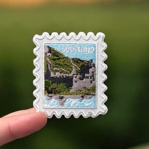 Scotland Patch- Travel Patches- Iron On Patch- Sew On Patch- Travel Souvenir- Travel Gift- Gift- Scotland- Wanderlust- Travel