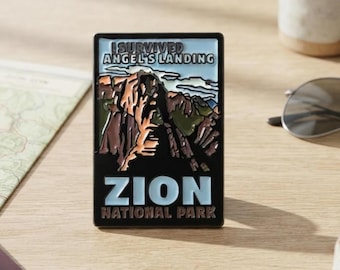 Zion National Park Pin – Angels Landing Hiking Souvenir