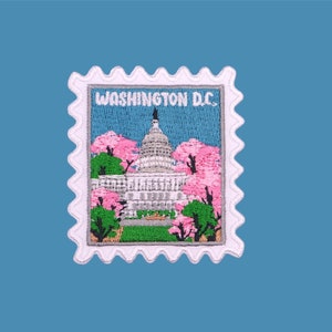 Washington Patch- Patches de voyage- Washington D.C- Fer sur patchs- Washington- Souvenir de voyage- Souvenirs- Wanderlust- Voyageur