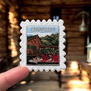 Tennessee Patch- Travel Patches- Iron On Patch- Sew On Patch- Travel Souvenirs- Travel- Gatlinburg- Travel Gift- Gifts- Mountain Cabin