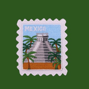 Mexico Patch- Mexico- Ruins-Travel Patches- Iron On Patch- Souvenir- Travel Souvenir- Wanderlust- Traveler- Ruins- Collector- Passport Stamp