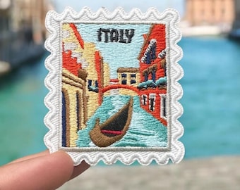 Venice Italy Iron On Patch – Embroidered Travel Souvenir 2 x 2 Patches