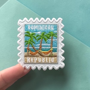 República Dominicana - Parches de viaje - Parche termoadhesivo - Recuerdo - Recuerdo de viaje - Coleccionista de parches - Viajero