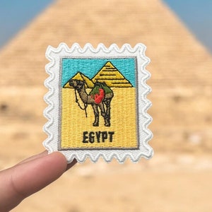 Egypt Patch- Travel Patch- Iron on Patch- Great Pyramids- Egypt- Giza- Desert- Camel- Iron On