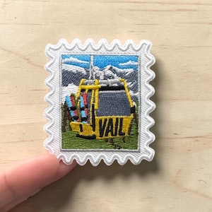 Vail Colorado-patch- reispatches- opstrijkbare patch- ski- souvenir- reizen souvenir- patchverzamelaar- reiziger