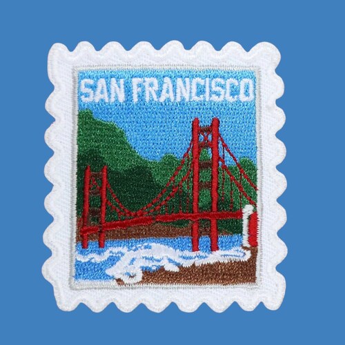 Travel Patch San Francisco golden Gate Bridge USA Etsy
