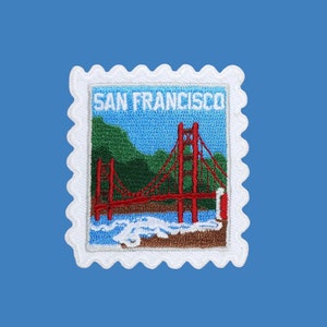 San Francisco Patch- Iron On Patch- Golden Gate- Souvenir- Travel Patches- Traveler- Wanderlust- Patches and Pins- Iron On- San Fran