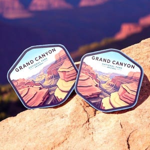 Grand Canyon National Park Sticker- Vinyl Sticker- Travel Sticker- Waterproof-  Travel Gift- National Parks- Sticker- Water Bottle- Souvenir