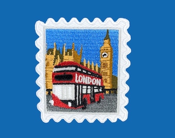 London Patch- Angleterre- Patchs de voyage- Fer sur patch- Wanderlust- Souvenir de voyage- Patch Collector- Pin Collector- Traveler- World Wide