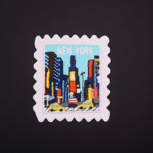 New York Patch- Iron On Patch- Travel Patches- New York- Time Square- Wanderlust- Traveler- Patch Collector- Souvenir- Patches