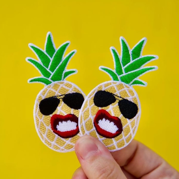 Pineapple Patch- Travel Patch- Iron On Patch-Shades-Fineapple-Patch-Pineapple Love- Sunglasses- Shades- Fruit- Cool Guy