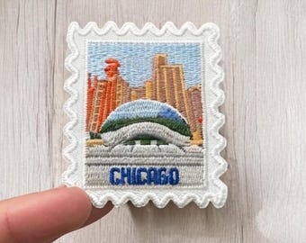 Chicago Iron On Patch – Windy City Travel Souvenir