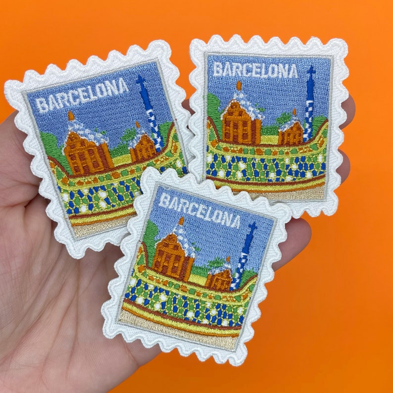 Toppa di Barcellona - Spagna - Toppe - Toppa termoadesiva - Regalo di viaggio - Souvenir - Viaggio - Europa - Regalo di viaggio immagine 4