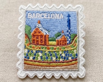 Travel Barcelona Patch – 2 X 2 Iron On Spain Europe Souvenir Appliques