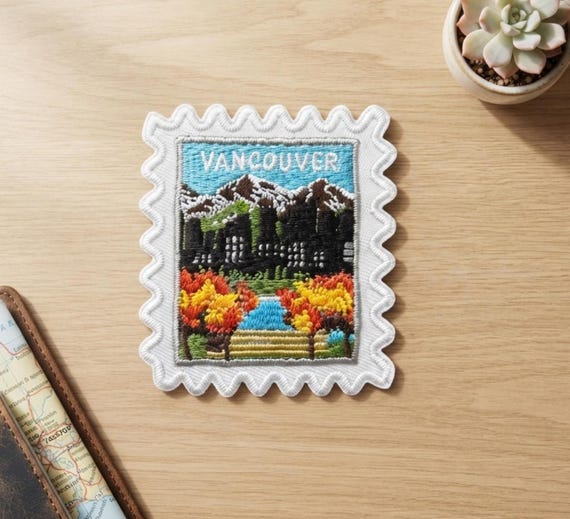 Vancouver Canada Patch – 2 X 2 Patches Travel Iron On Souvenir Pin Collector