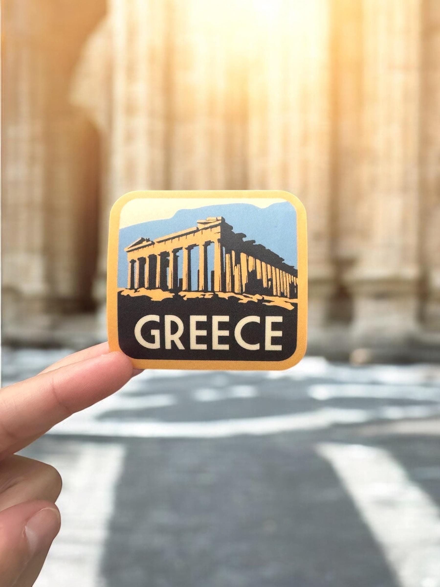 Greece Sticker- Athens Travel Stickers- Greece Vinyl Sticker ...