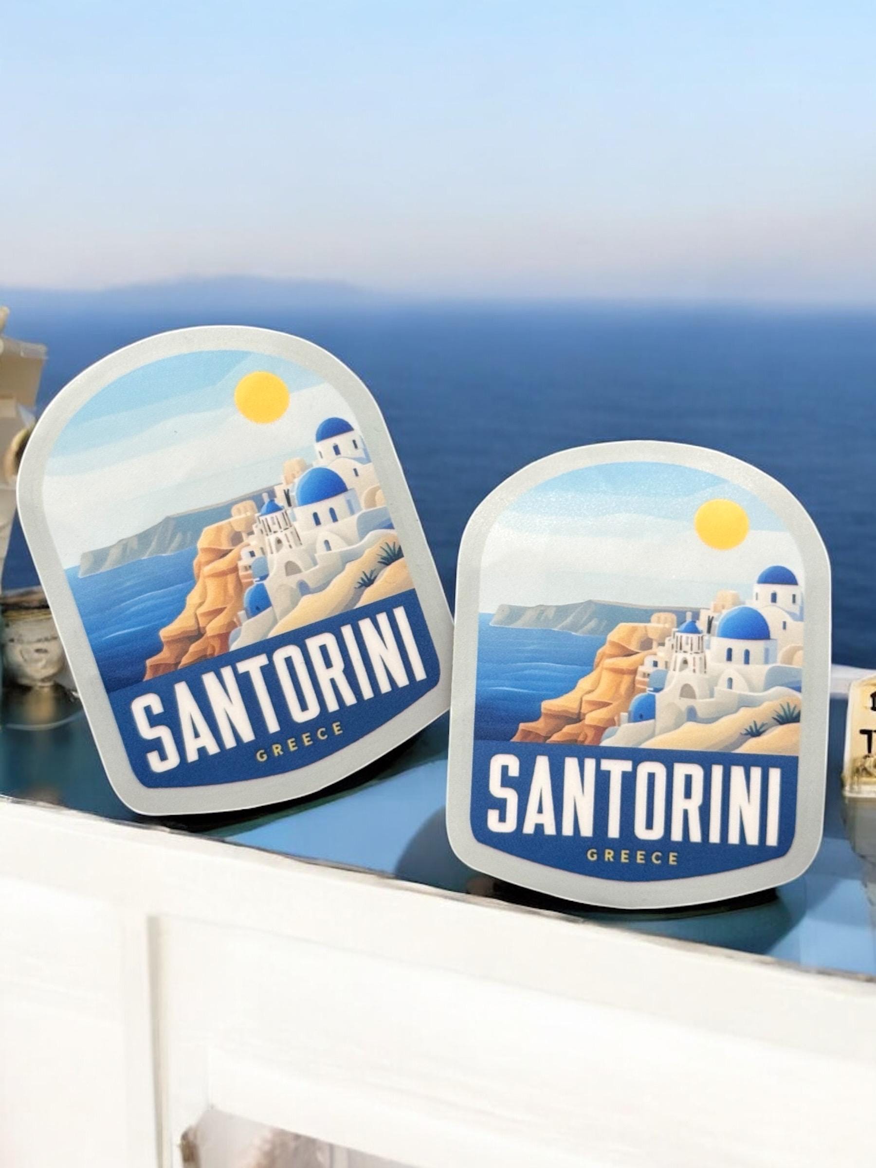Greece Sticker- Travel Stickers- Santorini Sticker- Vinyl Sticker ...