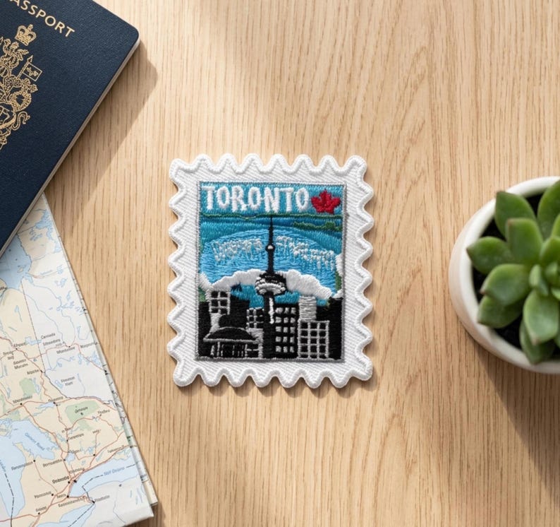 Toronto Canada Patch – 2 X 2 Travel Niagara Falls Iron On Souvenir Collector image 1