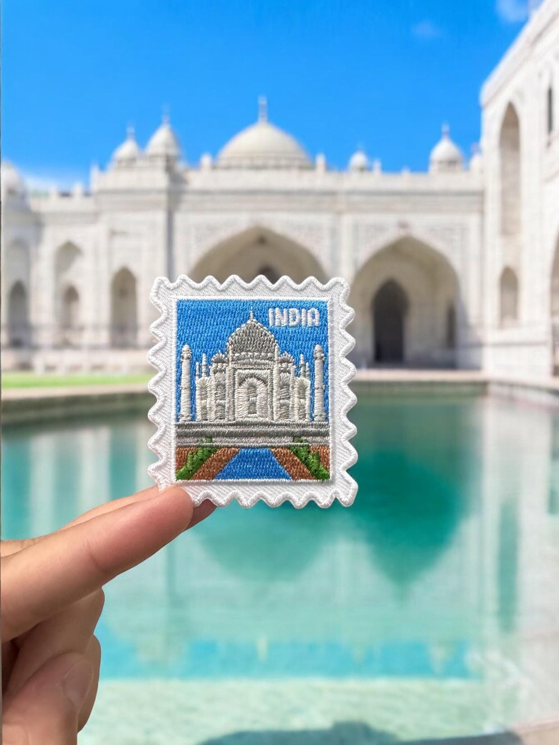 Écusson Brodé Taj Mahal - 8.9 Cm, à Repasser Ou Coudre, Pour Sacs, Vestes, Souvenir Inde - 11