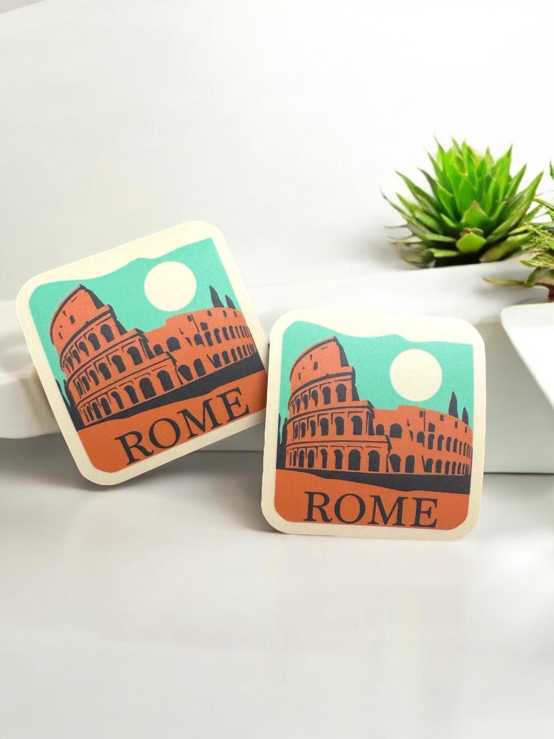 Colosseum Rome Sticker Rome Sticker- Rome Travel Stickers- Colosseum Vinyl Sticker- Waterproof ...