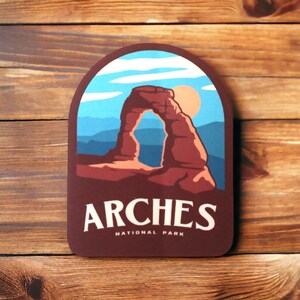 Arches National Park Sticker- Vinyl Sticker- Waterproof- Travel Gift- Travel Stickers- Souvenir- Water Bottle- Stickers- Memories- Travel