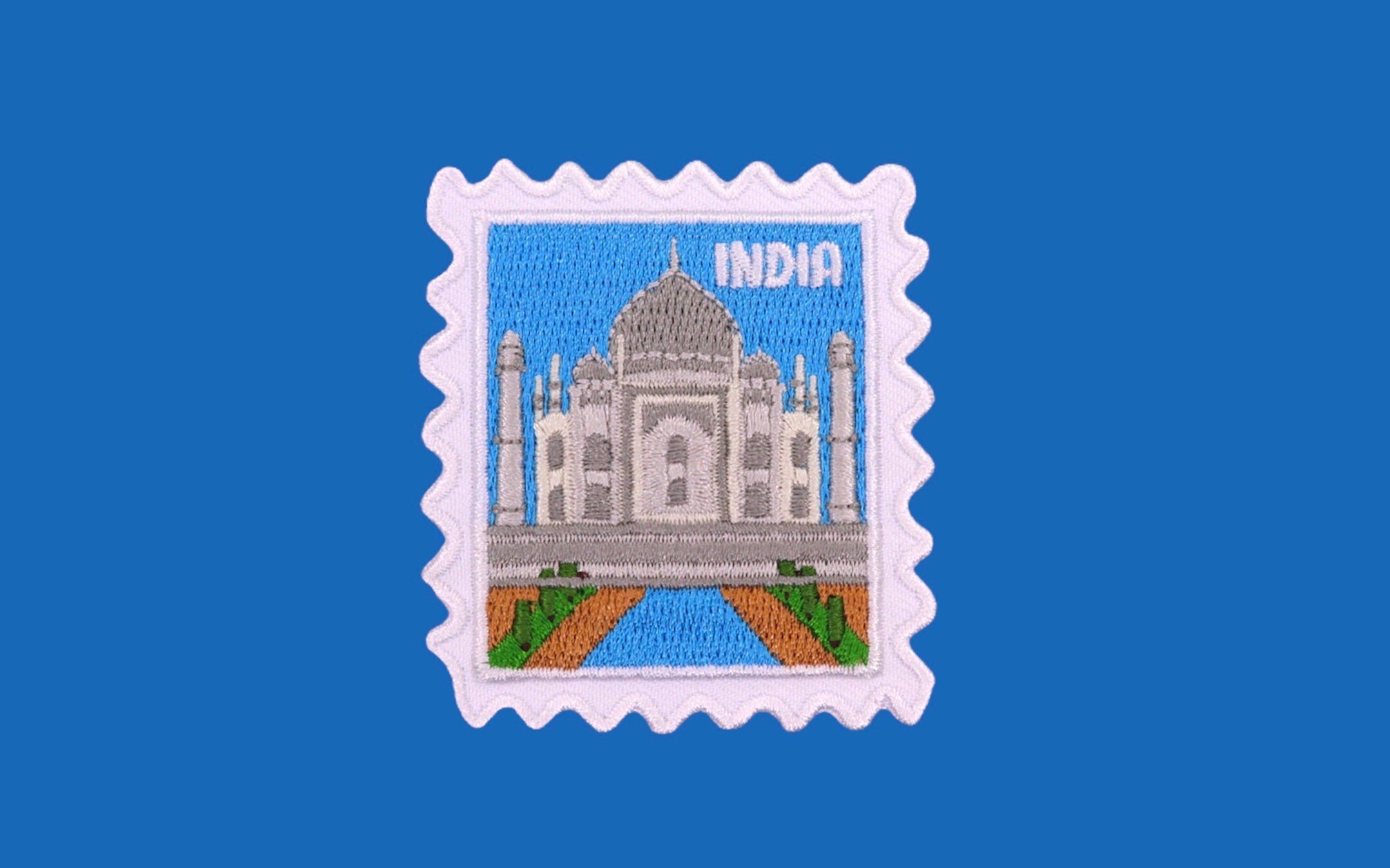 Écusson Brodé Taj Mahal - 8.9 Cm, à Repasser Ou Coudre, Pour Sacs, Vestes, Souvenir Inde - 4
