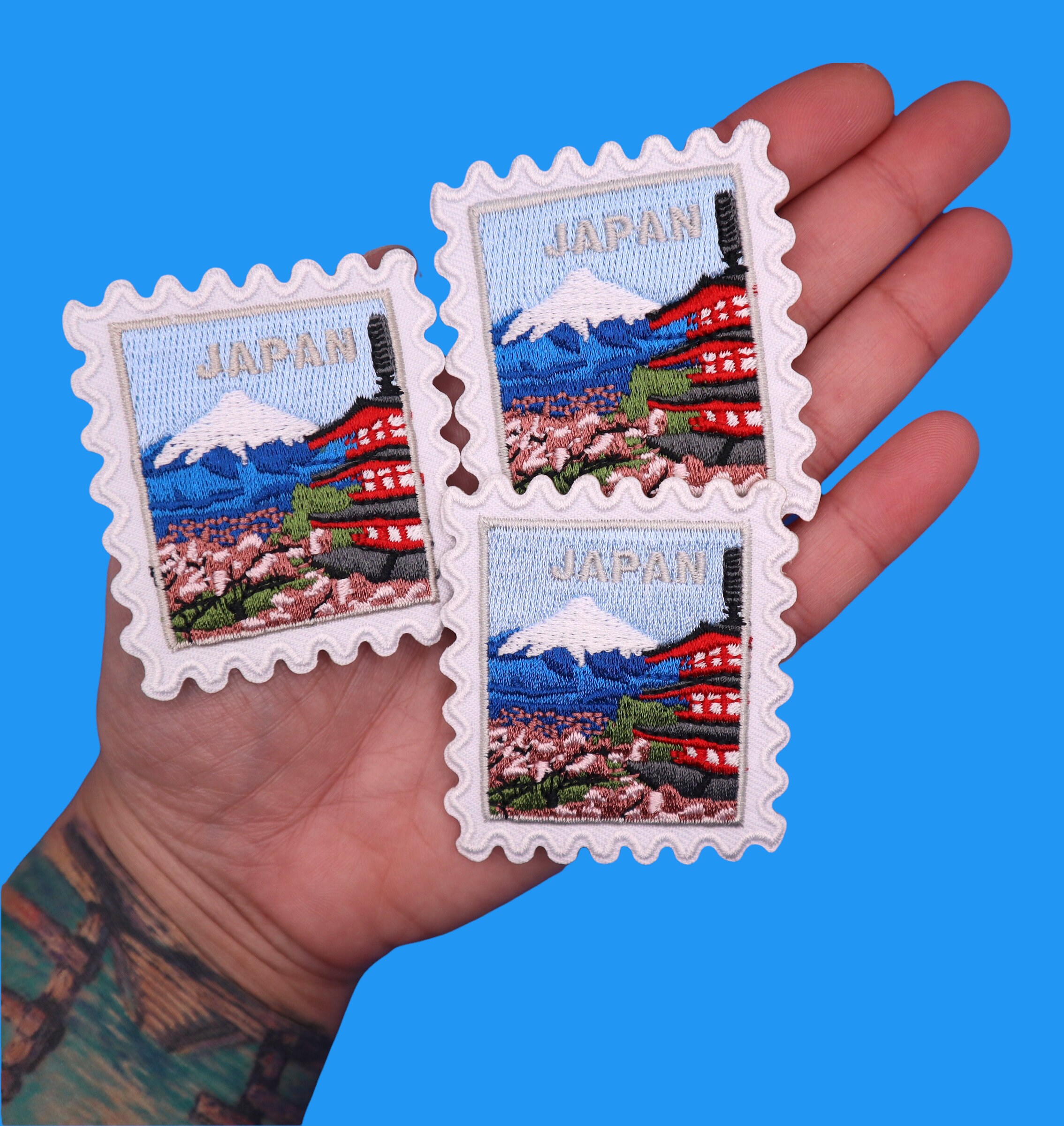 Japan Patch Iron on Patch Travel Patches Tokyo Mount Fuji Etsy