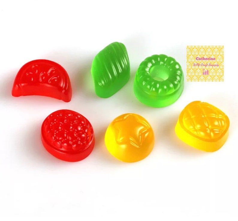 Set of 6 gummy mold chocolate mold candy silicone mold candy silicone mould fondant mold