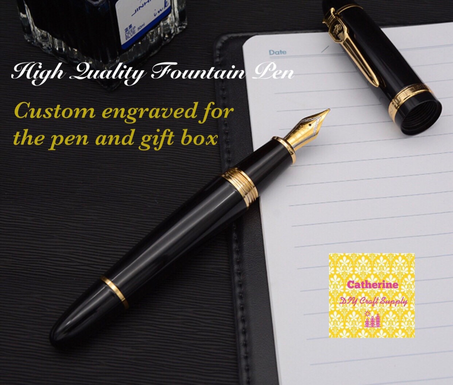 Buy 3 Get 1 Freepersonalized Fountain Pens Custom Engraved Etsy