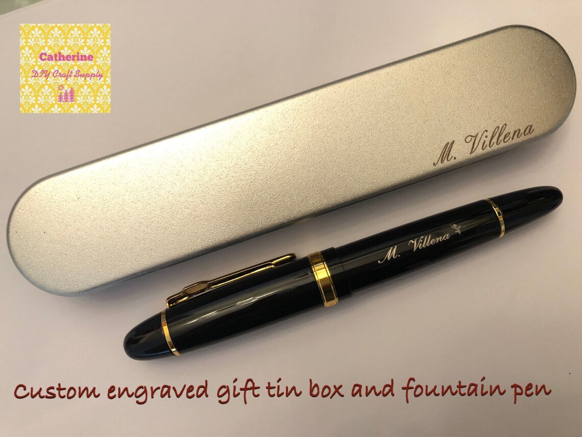 Buy 3 Get 1 Freepersonalized Fountain Pens Custom Engraved Etsy