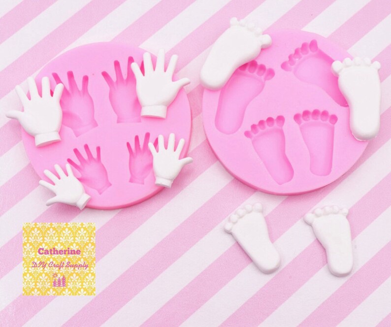 Cute Hand Mold and Footprint Mold Doll Hand Silicone Mold Etsy