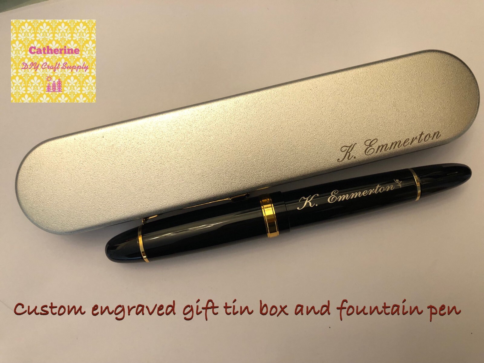 Buy 3 Get 1 Freepersonalized Fountain Pens Custom Engraved Etsy