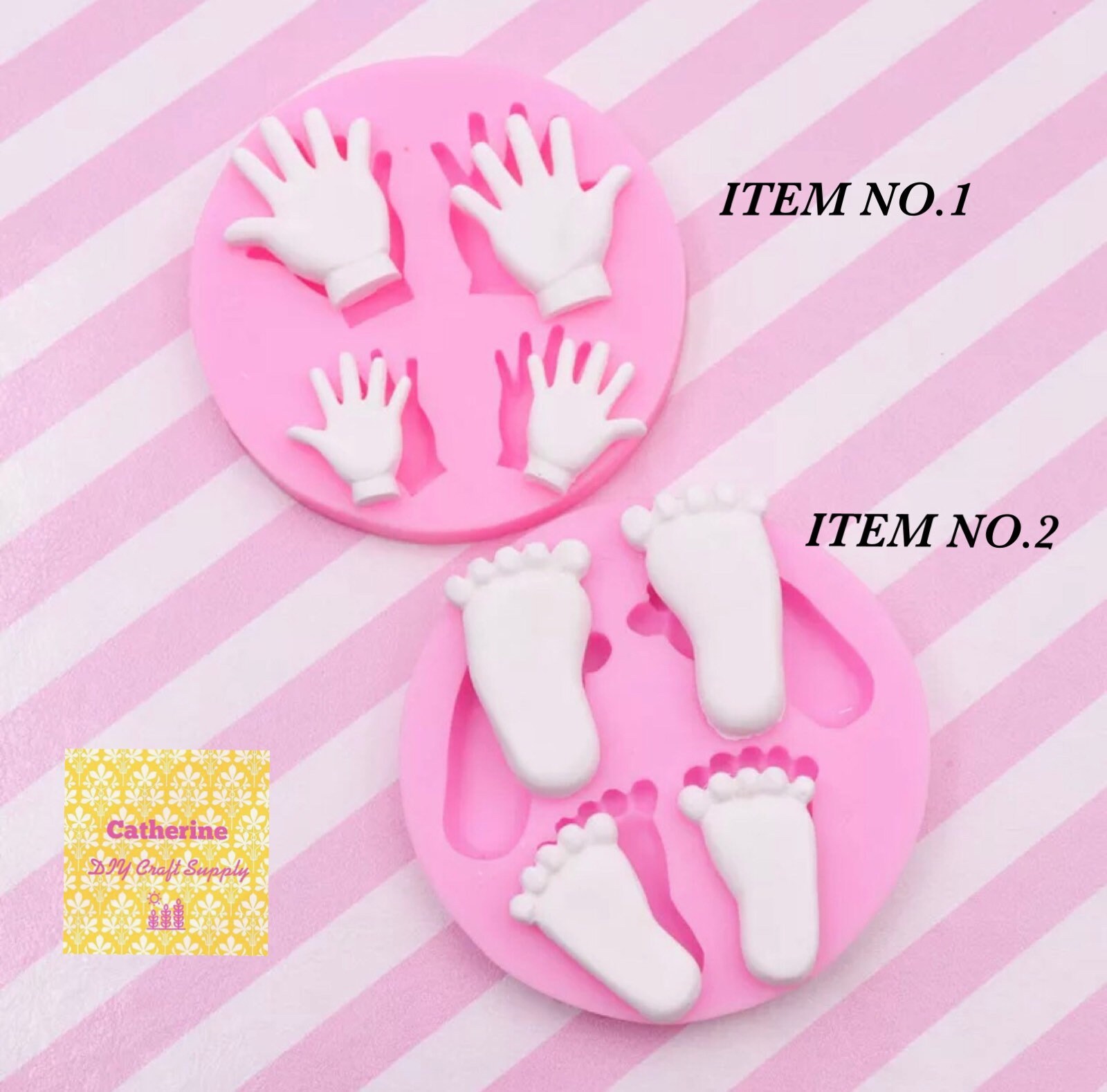 Cute Hand Mold and Footprint Mold Doll Hand Silicone Mold Etsy