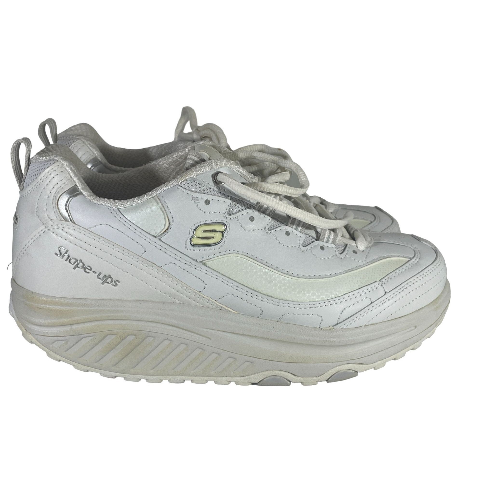 Skechers Shape Ups White Sz 7.5 Toning Rocker - Etsy