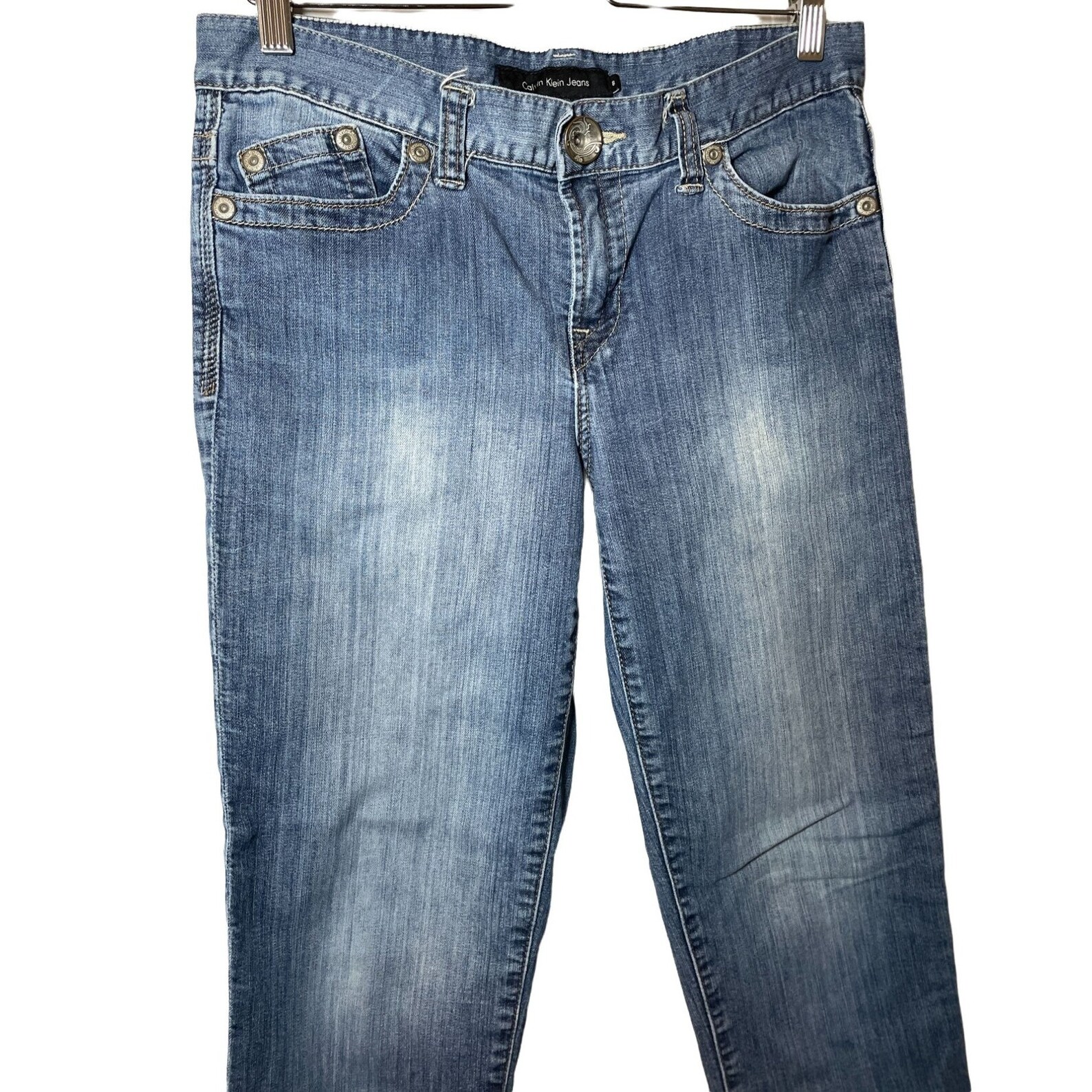 Vintage CK Calvin Klein Jeans Low Rise Straight Sz 8 Western Etsy