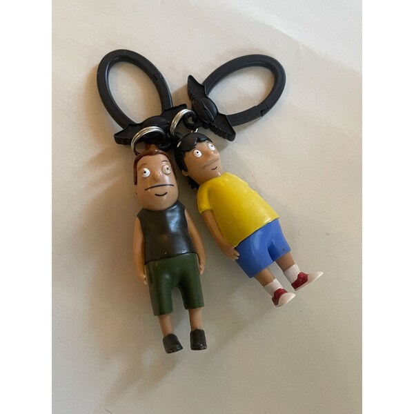 Rare Bob's Burgers Gene Belcher and Zeke collector clip Hot Topic backpack charm 2017
