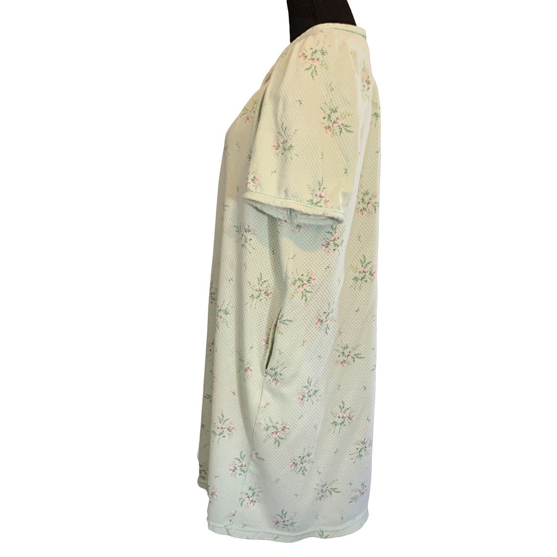 cotton housecoat with snaps