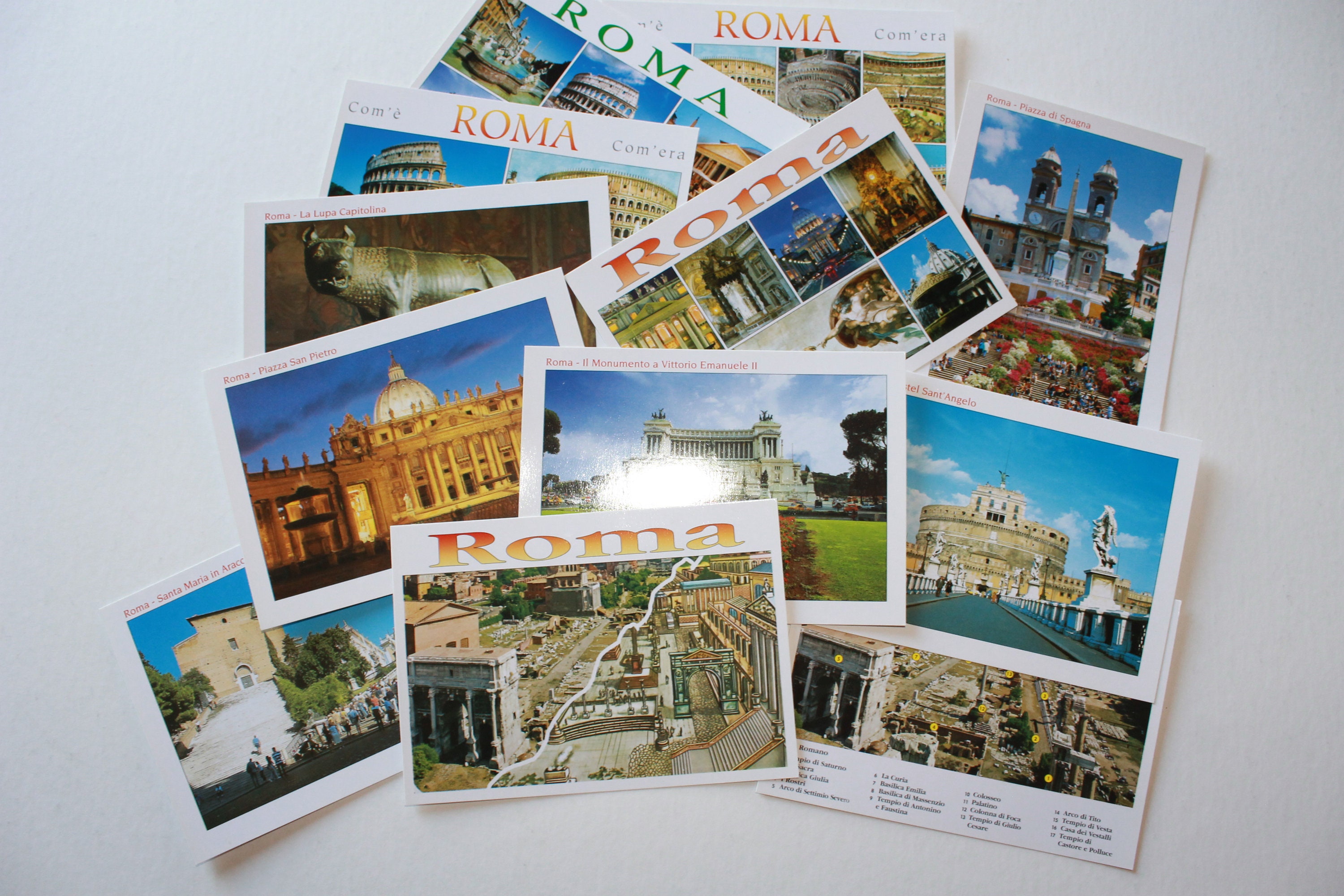 Set of 12 postcards from Rome Italy Etsy