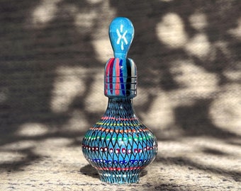 Sormeh Pot: contenitore vuoto in legno tradizionale fatto a mano del Medio Oriente per sormeh