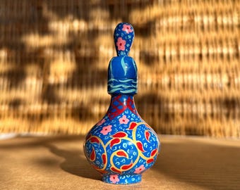 Sormeh Pot: contenitore vuoto in legno tradizionale fatto a mano del Medio Oriente per sormeh